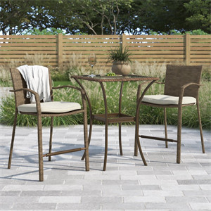  Cain Square 2 - Person Outdoor Dining Set with Cushions