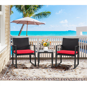  Happel Square 2 - Person 17.71" Long Bistro Set with Cushions