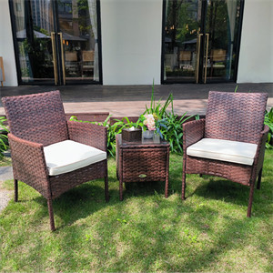  Kaytin 3 Piece Rattan Seating Group with Cushions