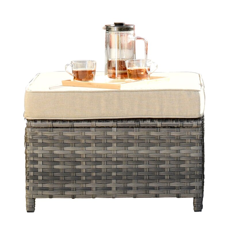  Wicker/rattan 5 - Person Seating Group With Cushions