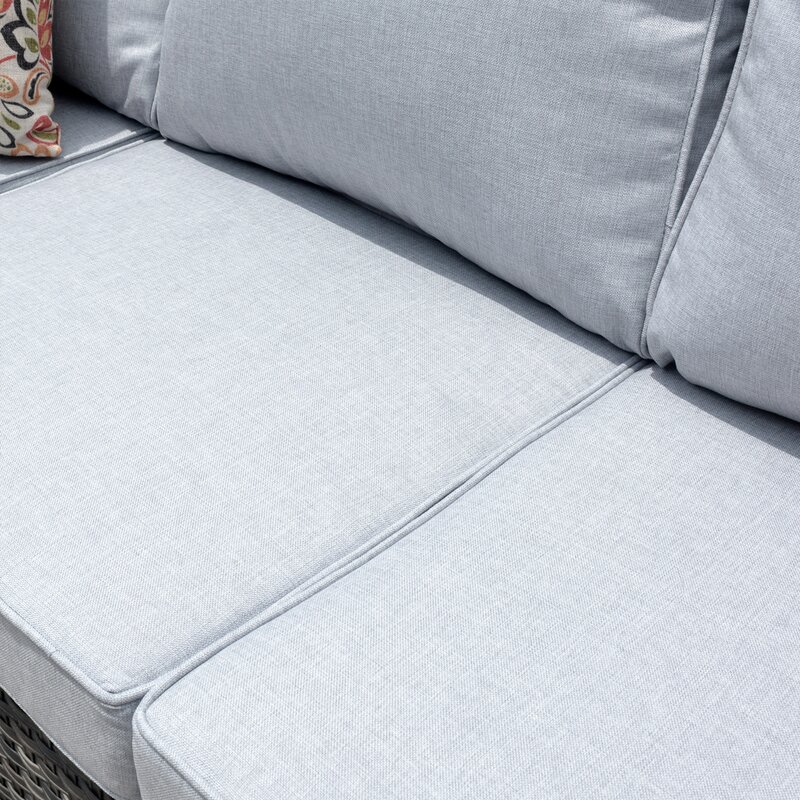  Wicker/rattan 5 - Person Seating Group With Cushions