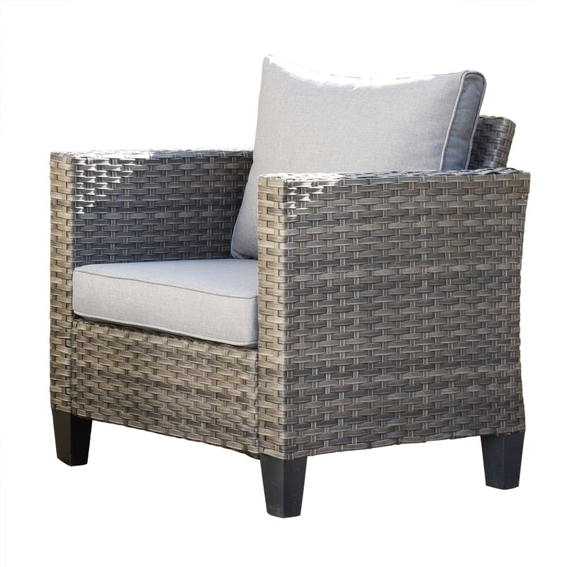  Wicker/rattan 5 - Person Seating Group With Cushions