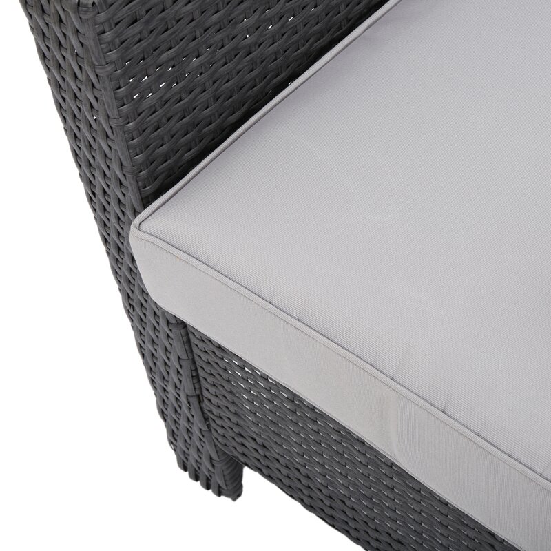  Amaru 3 Piece Rattan Conversation Set with Cushions
