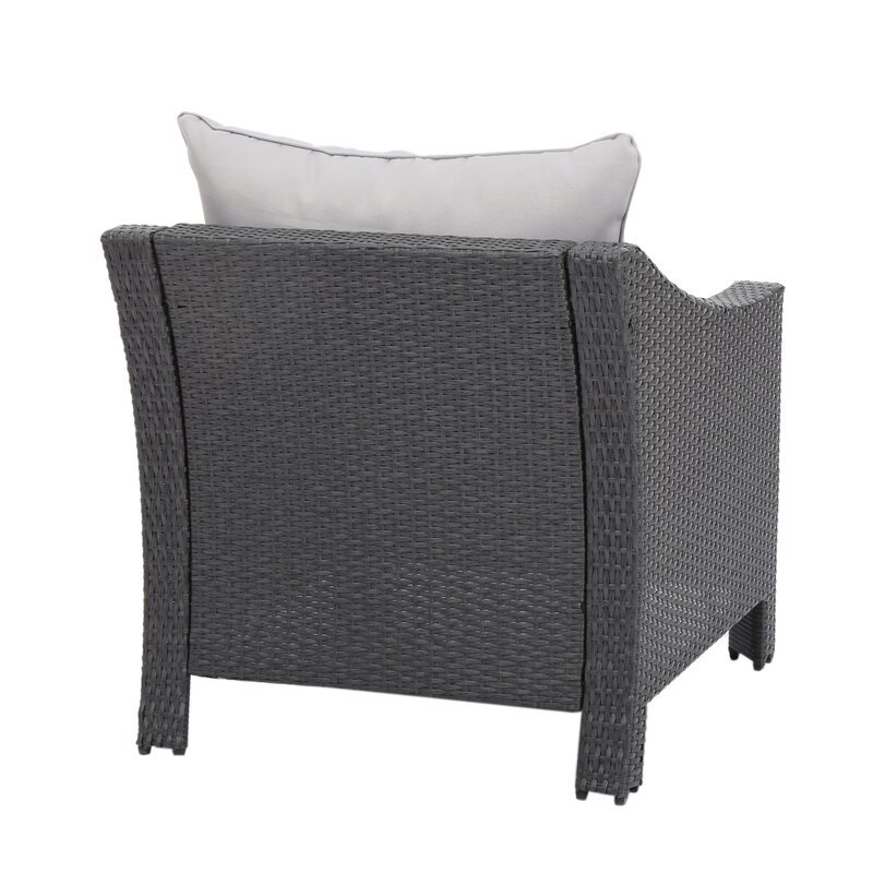  Amaru 3 Piece Rattan Conversation Set with Cushions