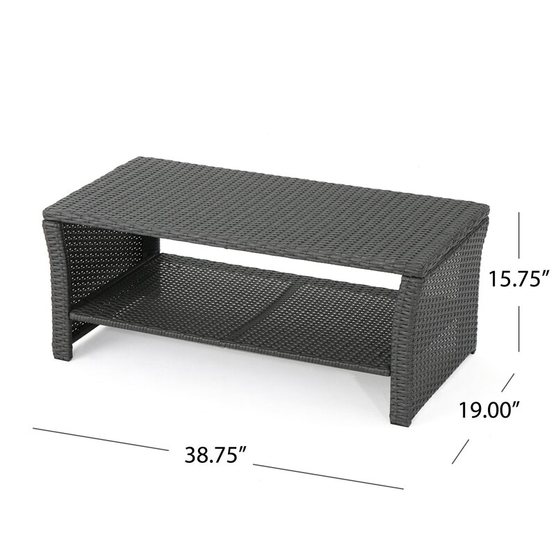  Blarwood 4 Piece Rattan Sofa Seating Group with Cushions