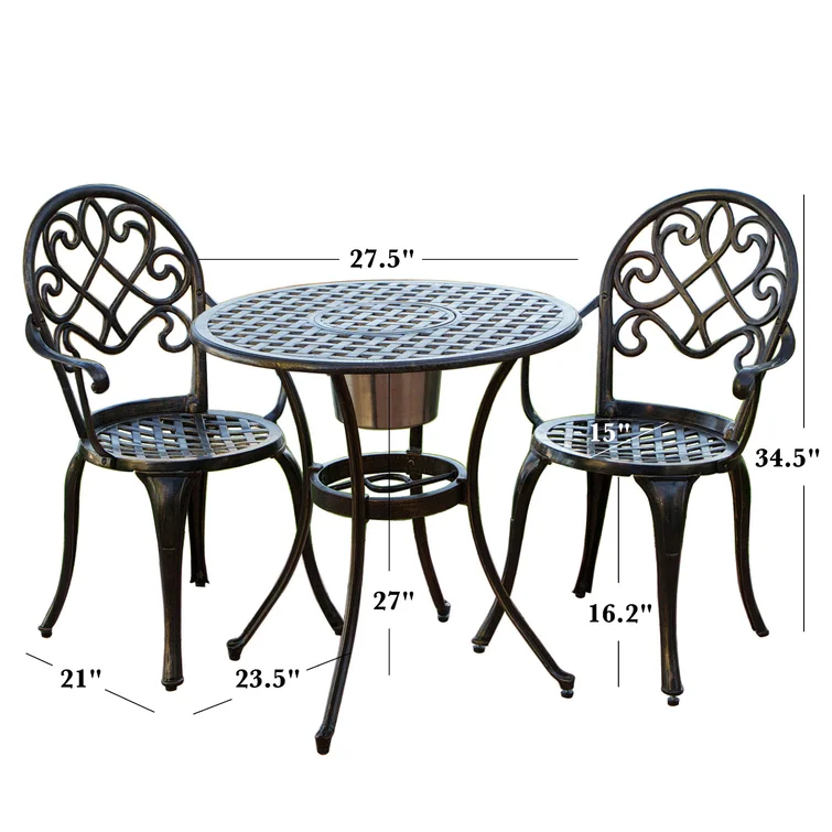  Chestnut Street Round 2 - Person Outdoor Dining Set