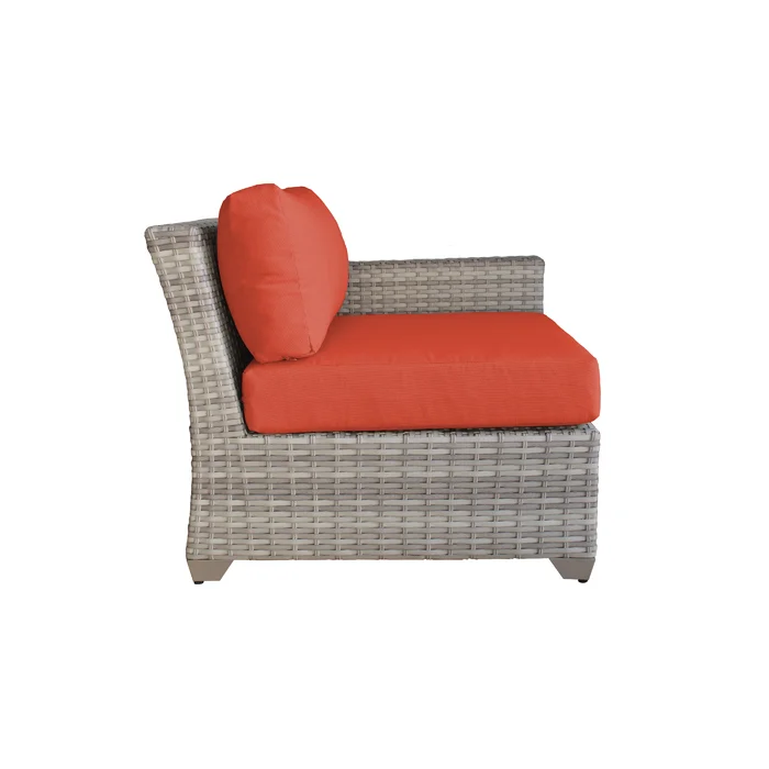  Falmouth 4 Piece Rattan Sectional Seating Group with Cushions