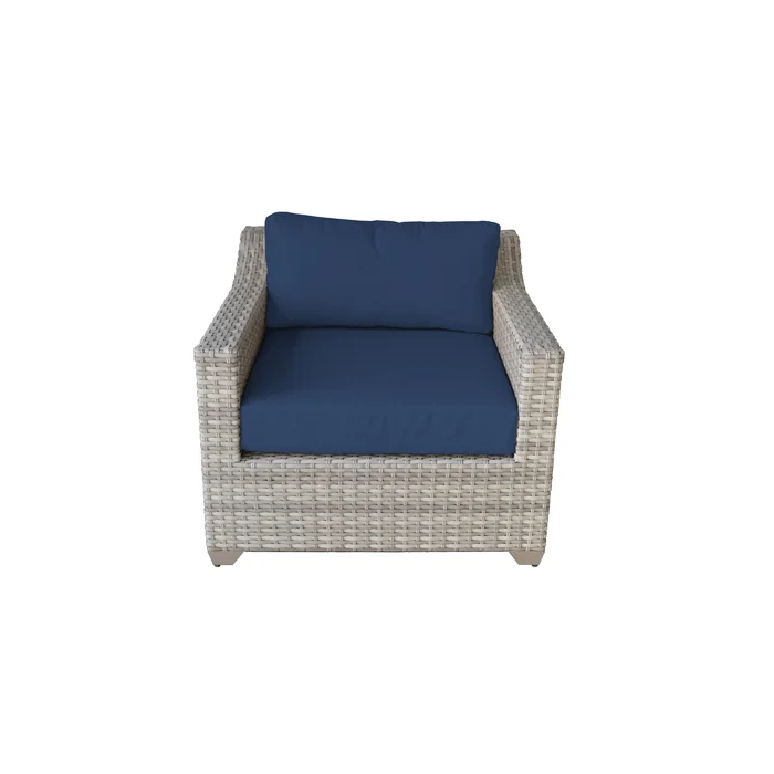  Falmouth 4 Piece Rattan Sectional Seating Group with Cushions