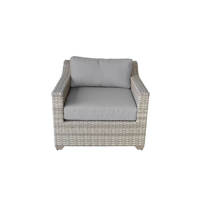  Falmouth 4 Piece Rattan Sectional Seating Group with Cushions