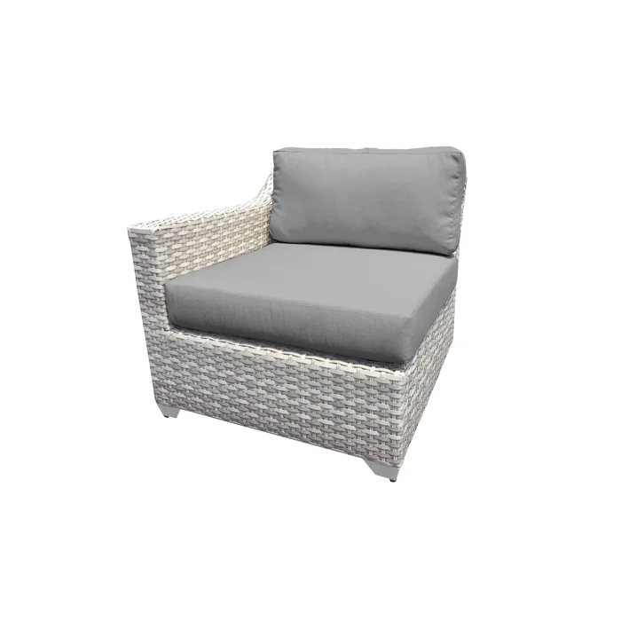  Falmouth 4 Piece Rattan Sectional Seating Group with Cushions