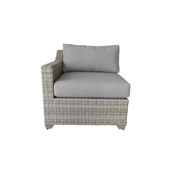  Falmouth 4 Piece Rattan Sectional Seating Group with Cushions
