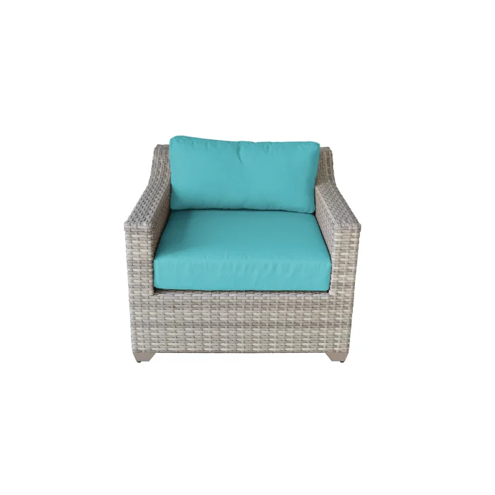  Falmouth 4 Piece Rattan Sectional Seating Group with Cushions