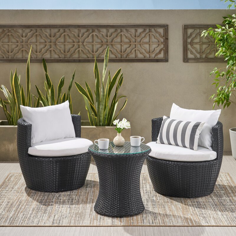  Krysta 2 - Person Outdoor Seating Group with Cushions