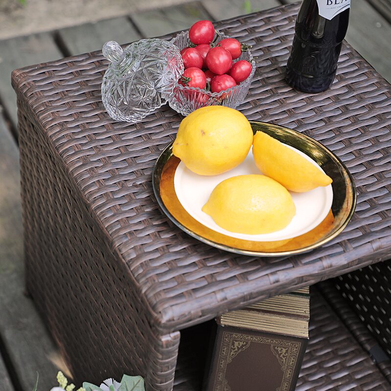  Rand 3 Piece Rattan Seating Group with Cushions