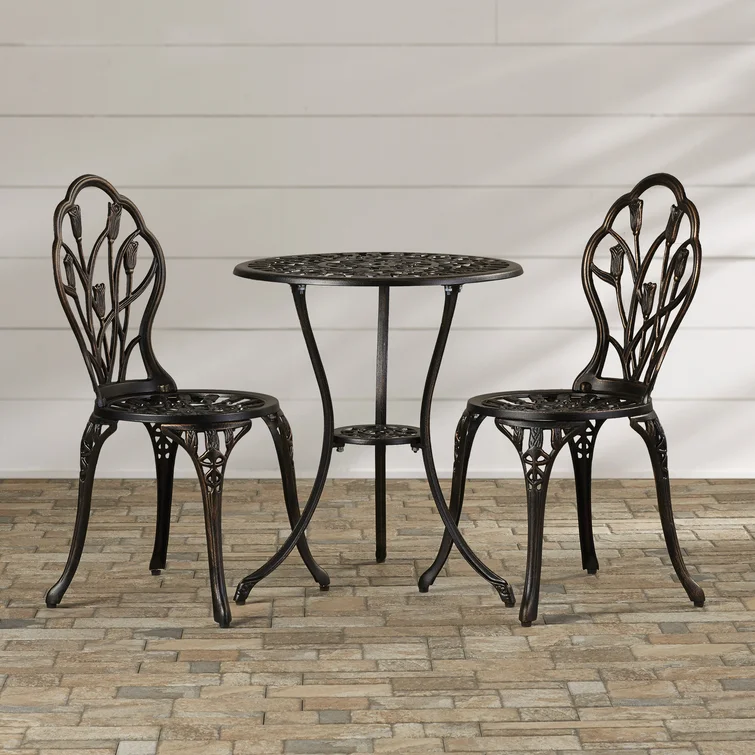 Wilkins Round 2 - Person Outdoor Dining Set with Cushions