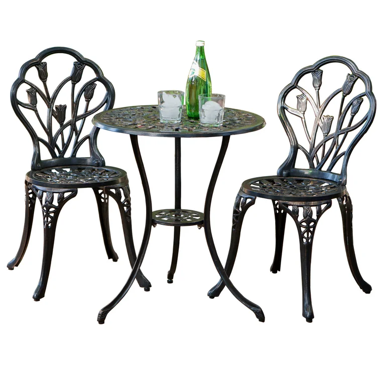  Wilkins Round 2 - Person Outdoor Dining Set with Cushions
